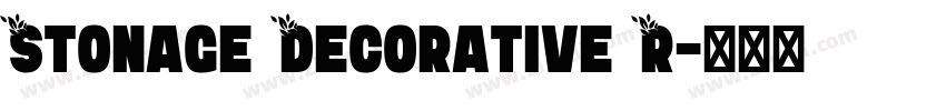Stonage Decorative R字体转换